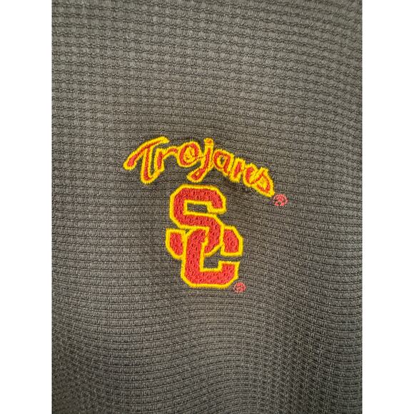 VTG 90s NIke USC Trojans Team Polo Men’s XL Black/Cardinal - Picture 10 of 10